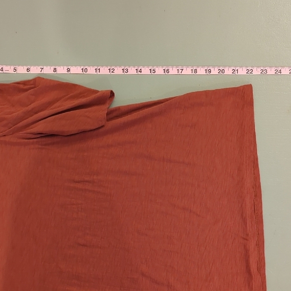Nation LTD Dawn Femme Turtleneck Top in Red Clay size XL 100% Pima Cotton - Picture 11 of 11